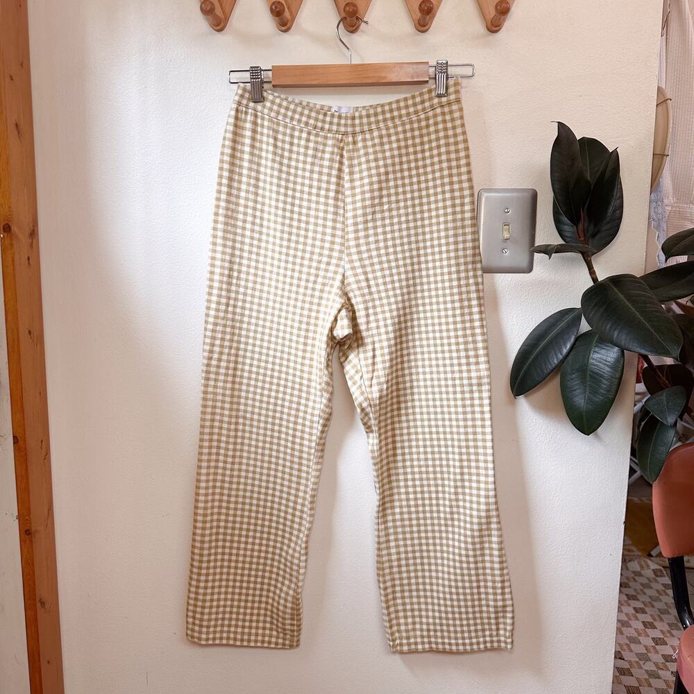 Tan Gingham Princess Polly Pants